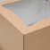 Confectionery packaging with a window of rhombus, craft, 27 x 27 x 20 cm