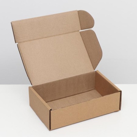 Self -assembly box "Postal", brown, 26 x 17 x 8 cm-1