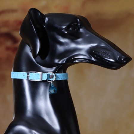 Collar "radiance" with a bead and a tambourine, 29 x 1 cm, Osh 21-26, blue-5