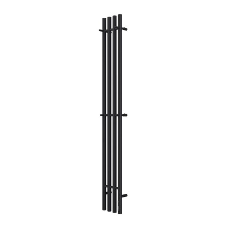 Terminus quatro electric heated towel rail "Circle", 1600x218 mm, black matte