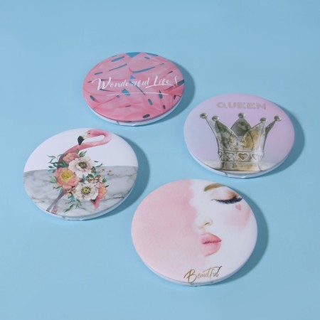 Folding mirror “Wonderful Life”, D 7.5 cm, with an increase, Mix drawing-4