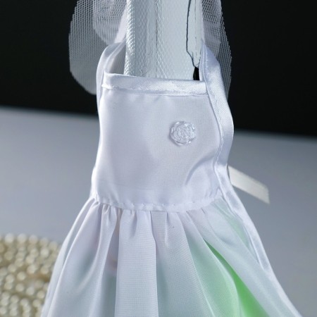 Decoration for champagne "Wedding waltz" white-2
