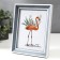 Photo frame plastic 15x20 cm "Gray wood with a double white frame" 23.8x18.8 cm