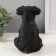 Piggy bank "Mittel puppy" height 17 cm, width 11.5 cm, length 16.5 cm black and white
