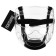 Protective mask for taekwondo Fight embare, on Velcro, size S, transparent