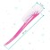 Brush for washing bottles and nipples, 25x9 cm., Pink color