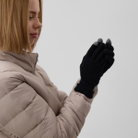 Women's gloves minku 21 cm black-1