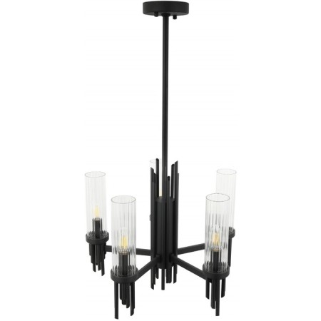 STILFORT 2170/02/05P GRAFF, 5x40W, E14, 480x480x765 mm, Black color.-2