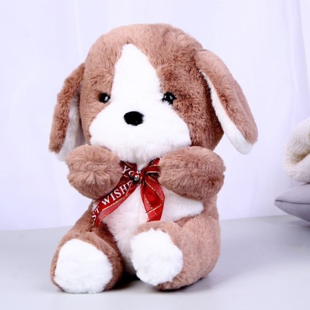Мягкая игрушка «Пёсик с бантом», цвета МИКС-6