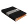 Organizer on the rings A5, 80 sheets, leatherette, line, with a knife, black