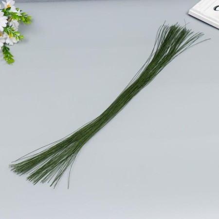 Wire for creativity "Astra" d 0.4 mm, 60 cm, 100 pcs, green