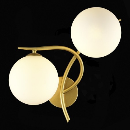 Wall lamp EVOLUCE. Sle2210-201-02. Artu. 2x5 W, G9, 4000K, 34x36 cm, gold color-1