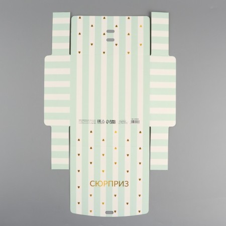 Gift folding box, packaging, “Surprise”, 16.5 x 12.5 x 5 cm, without tape-5