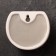 Cashpo suspended "silhouette" Beige, 11x6cm