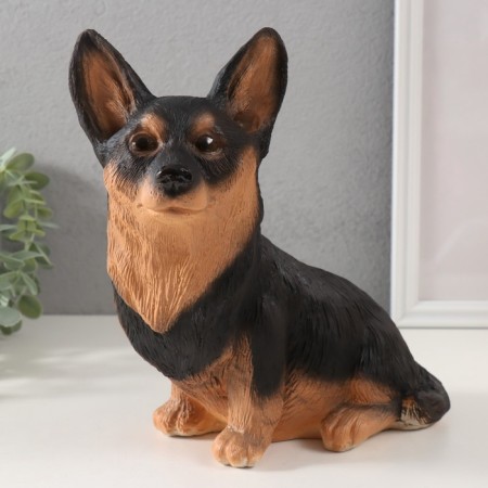 Figure "Puppy Corgi" 23 x 11 x 24 cm.-1