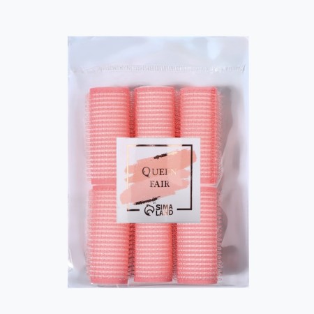 Velcro curlers, d = 2 cm, 6 cm, 6 pcs, color mix-2
