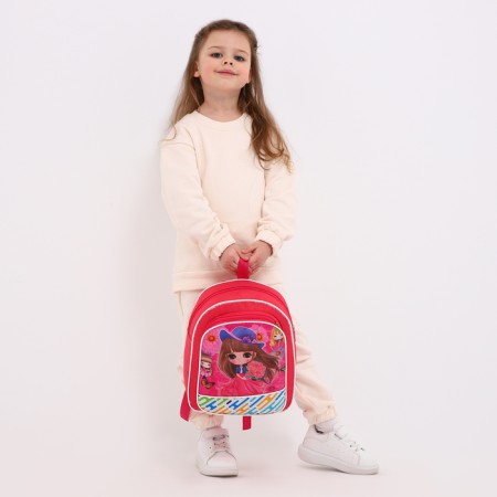 Baby backpack on lightning, pink color-3