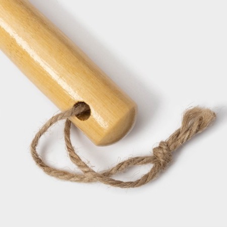 Meli shade brush, bamboo handle, double -sided, TPR pile 1.8 cm, 5 × 26.5 cm-6