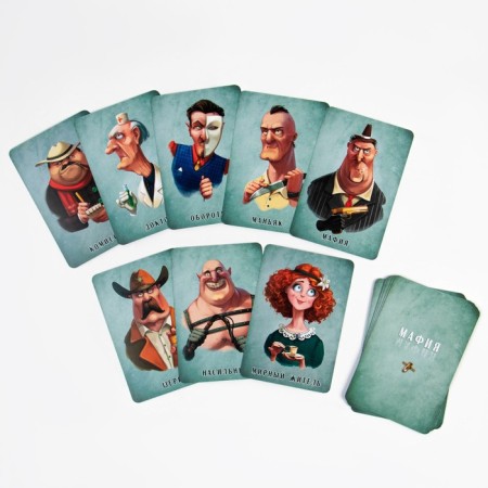 Mafia, board game "Commissar. Premium", 18 cards-1