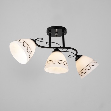 Aurora chandelier 3he27 40W Black 58x26 cm-1