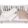 Baby Boom bed linen, size 75x125 cm, 112x147 cm, 40x60 cm, calico, crown/brown