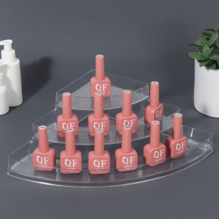 Organizer for storage, 3 sections, 26 × 26 × 10 cm, the color is transparent-2