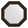 Mirror in a baguette frame, a black tree with gold 71 mm, 54x54 cm