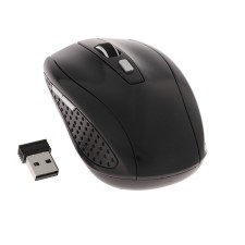 Mouse Luazon MB-1.1, wireless, optical, 3200 dpi, from 2 batteries, USB, black