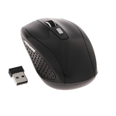Mouse Luazon MB-1.1, wireless, optical, 3200 dpi, from 2 batteries, USB, black