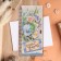 Wooden envelope "Happy Birthday!" field flowers, 17 x 8 cm