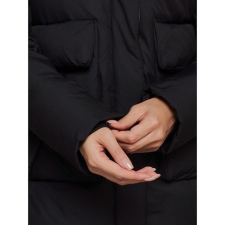 Winter jacket female, size 50, black color-10
