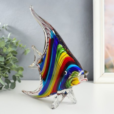 Souvenir Glass "Fish Clown" under Muranskoy glass 22x7x25 cm-2