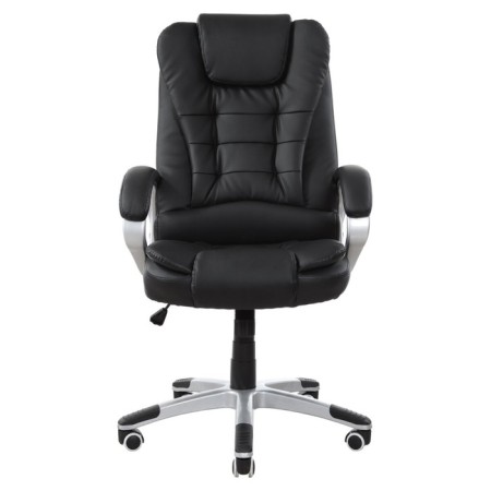 Armchair for the head of the Brabix Comfort MS-003, 6 massage modules, eco-leather, black-2