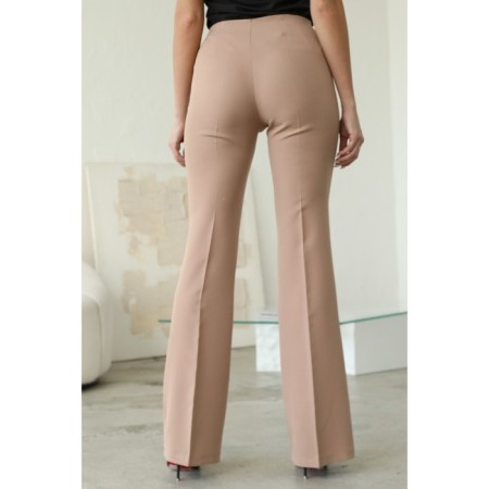 Female trousers, size 52, beige color-6