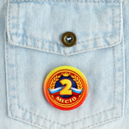 Set of icons “winners 1.2.3 place”, d = 38 mm, 3 pcs-7