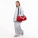 Sports bag with lightning, long belt, red color