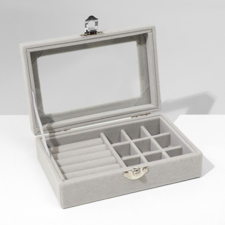 Steam for jewelry "Casket", 5 rows, 9 cells, 15 × 10 × 4.5, color gray color-3
