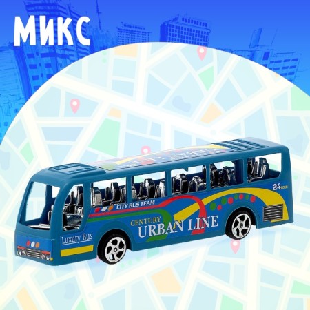 Bus inertial "City Tour", Mix colors-6