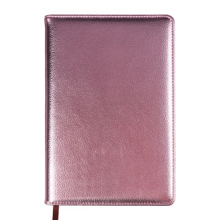 The diary is low, PVC cover, A5 format, 140 l, cell, metallic pink-1