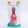 Product for feeding with silicone mesh, raspberry color
