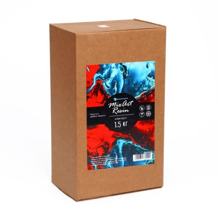 Epoxide resin for drawing, Mixart Resin transparent, 1.5 kg-2