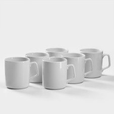 A set of porcelain mugs 