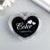Stamping pillow "Black heart" 4.3x5x2 cm