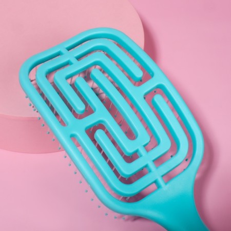 The comb is massage, wide, ventilated, 8 × 24.5 cm, color mix-3