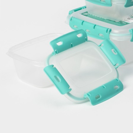 A set of food airtight containers, 3 pcs: 380 ml, 0.8 l, 1.5 liters-2