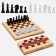 Board game 3 in 1: checkers, chess, backgammon, field 32 x 32 cm