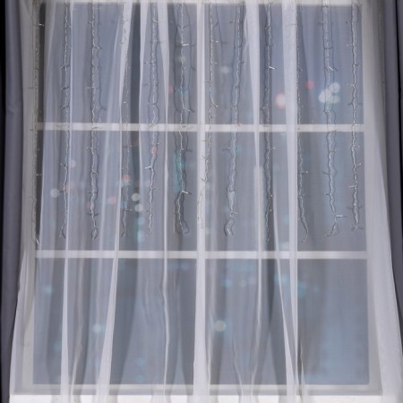 Garland "Curtain" 1.5 × 1 m, IP20, transparent thread, 180 LED, Green glow, 8 modes, 220 V-2