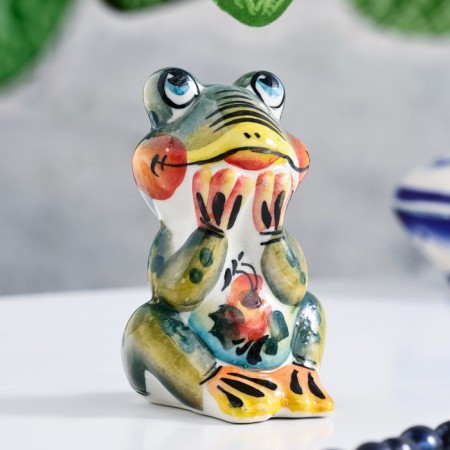 Souvenir "Frog Dream", 7 cm, color, gzhel
