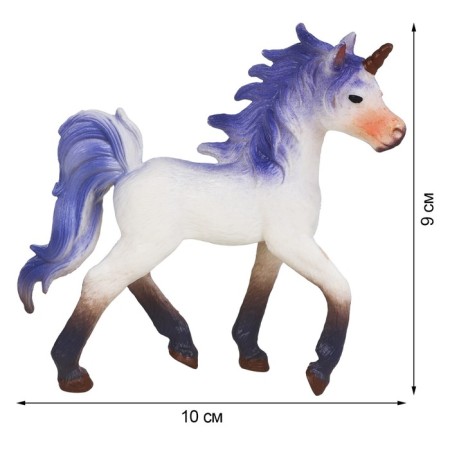 Figure "White Foal-Snoice with a blue mane"-3