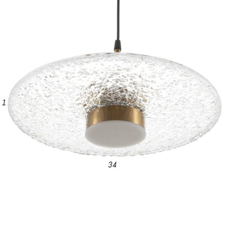 Lamp Bayerlux 2268/1 LED 12W gold 34x34x20.5-120.5 cm-5